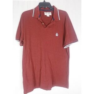 Penguin by Munsingwear Men's Polo Shirt Red L Large Embroidered Logo